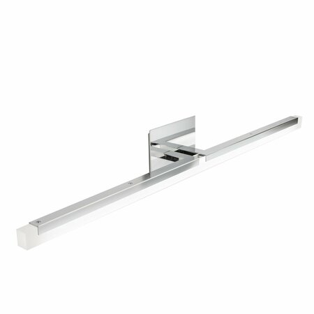 NORWELL Double L Sconce 26 LED Vanity Light - Chrome 8146-CH-FA